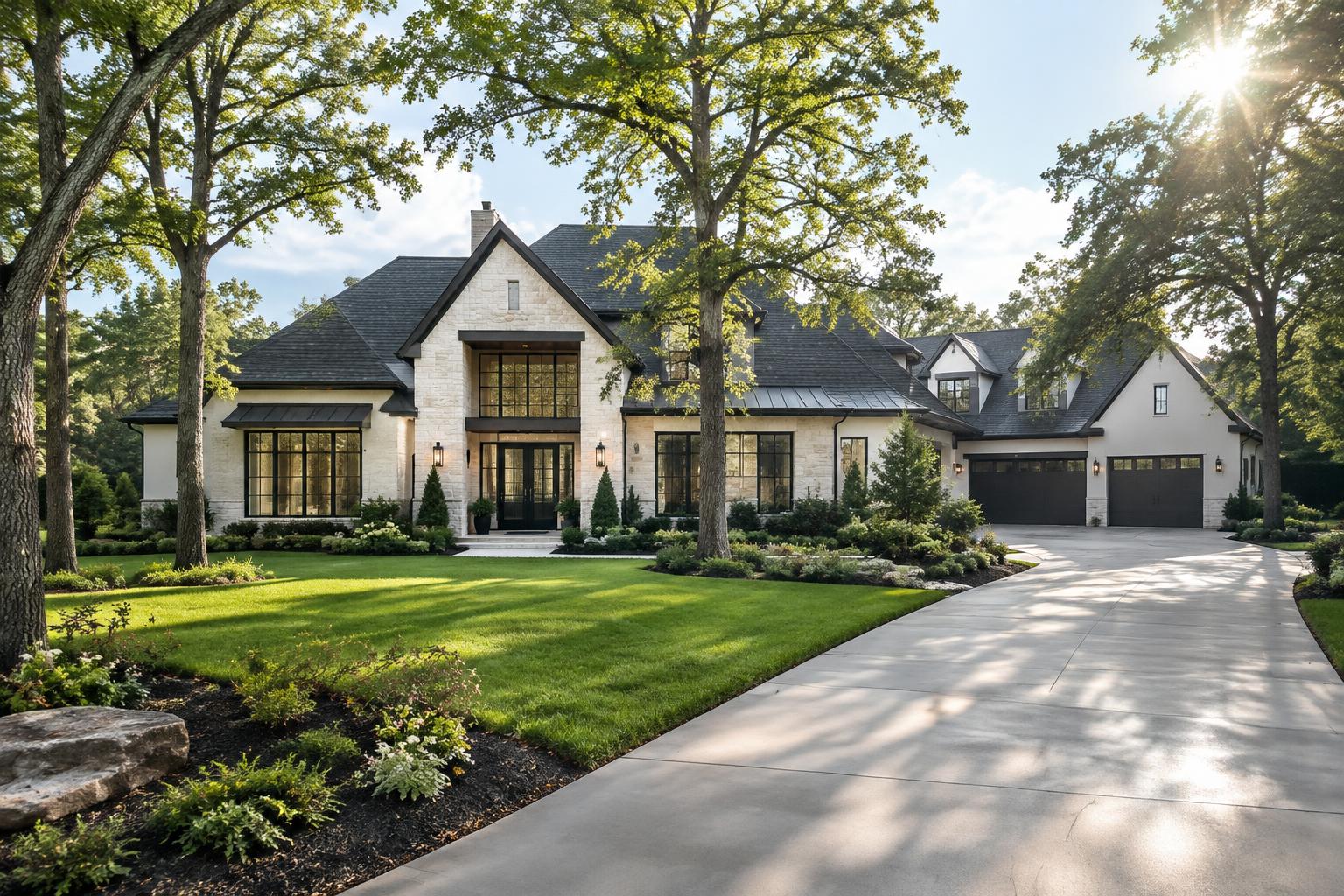 Clean home exterior in the Greater Houston area after exterior cleaning